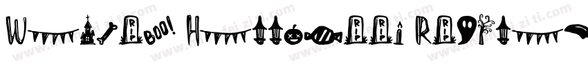 Wasted Halloween Regular字体转换